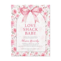 Shabby Chic Coquette Roze Liefde Shack Baby shower