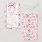 Shabby Chic Coquette Roze Liefde Shack Baby shower Informatiekaartje (Voorkant / Achterkant)