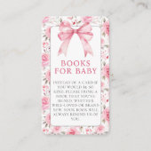 Shabby Chic Coquette Roze Liefde Shack Baby shower Informatiekaartje (Voorkant)