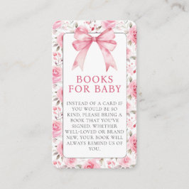 Shabby Chic Coquette Roze Liefde Shack Baby shower Informatiekaartje
