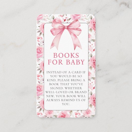 Shabby Chic Coquette Roze Liefde Shack Baby shower Informatiekaartje (Voorkant)