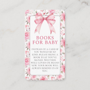 Shabby Chic Coquette Roze Liefde Shack Baby shower Informatiekaartje