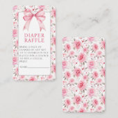 Shabby Chic Coquette Roze Liefde Shack Baby shower Informatiekaartje (Voorkant / Achterkant)