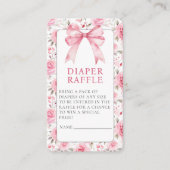 Shabby Chic Coquette Roze Liefde Shack Baby shower Informatiekaartje (Voorkant)