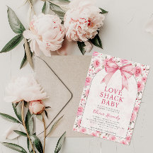 Shabby Chic Coquette Roze Liefde Shack Baby shower