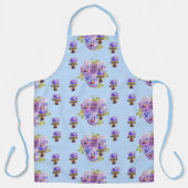 Shabby Chic Cottage Core Pansy floral Schort (Voorkant)