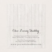 Shabby Chic Country Bunting Rustic Wood Dank je Kaart (Binnenkant ongevouwen)
