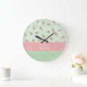 Shabby Chic Country Floral Grote Klok (Huis)