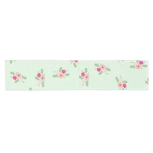 Shabby Chic Country Floral Tablecloth Korte Tafelloper (Horizontaal)