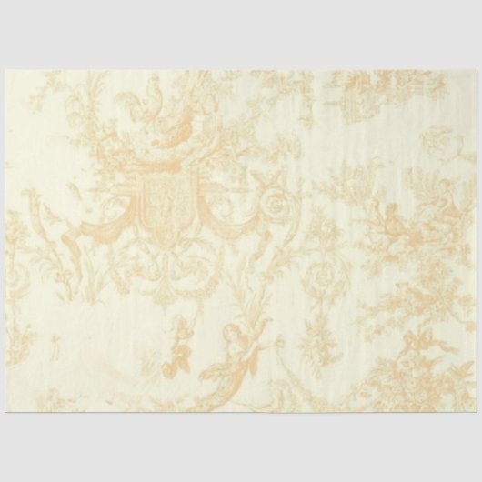 Shabby Chic Crème Serie Design 4 Tissuepapier (Voorkant)