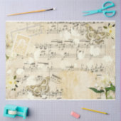 Shabby Chic Crème Serie Ontwerp 1 Tissuepapier (Craft)