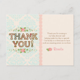 Shabby Chic - dank je kaarten