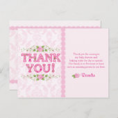 Shabby Chic - dank je kaarten (Voorkant / Achterkant)