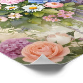  Shabby Chic Decoupage Cottage Garden Art Poster (Hoek)
