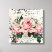shabby chic, decoupage, victorian, french chic, pa canvas afdruk (Voorkant)