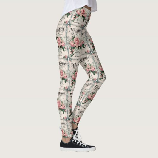 shabby chic, decoupage, victorian, french chic, pa leggings (Rechts)