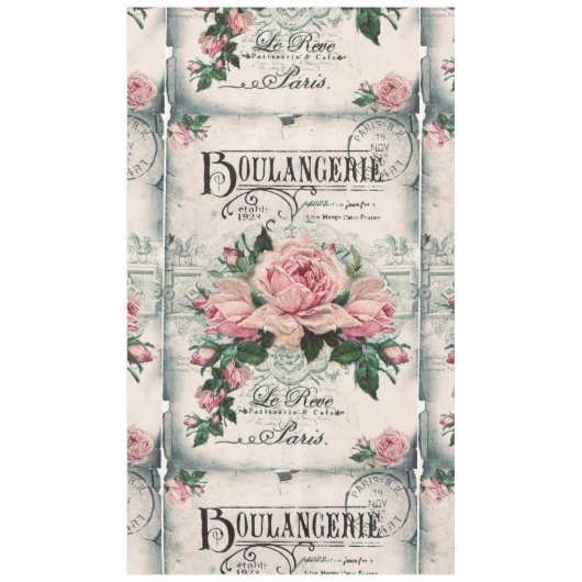 shabby chic, decoupage, victorian, french chic, pa tafelkleed (Voorkant)