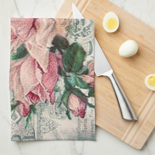 shabby chic, decoupage, victorian, french chic, pa theedoek (Quarter Fold)