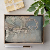 shabby chic, demask patronen, verouderd effect kun tissuepapier (Geschenk)
