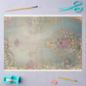 shabby chic, demask patronen, verouderd effect kun tissuepapier (Craft)