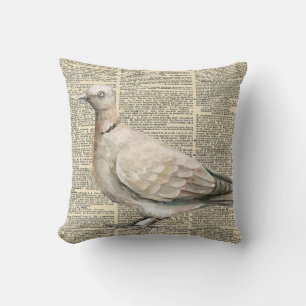 Shabby chic dictionary Pigeon Kussen