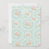 Shabby Chic doop/doop uitnodiging (Achterkant)