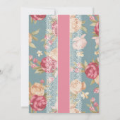  Shabby Chic Douche Uitnodiging, Baby Bridal Kaart (Achterkant)