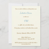 Shabby Chic Dress & Couture Studio 1e verjaardag Kaart (Achterkant)