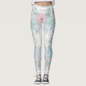 Shabby chic dromerige mist pastel kleuren junk jou leggings (Voorkant)