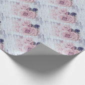  Shabby Chic Dusky Roses Cadeaupapier (Hoek)