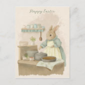 Shabby Chic Easter Rabbit Holiday Kaart (Voorkant)