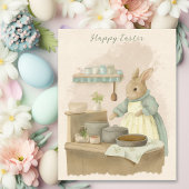 Shabby Chic Easter Rabbit Holiday Kaart
