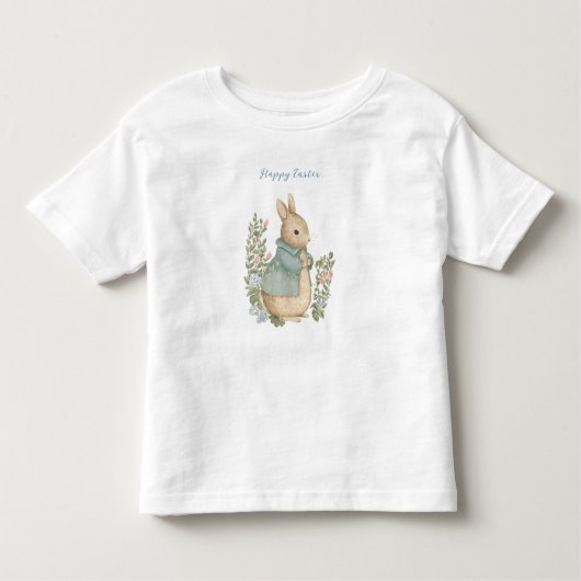 Shabby Chic Easter Rabbit Toddler T-shirt (Voorkant)