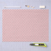 Shabby Chic Eenvoudige Zwarte Harten over Peachy P Tissuepapier (Craft)