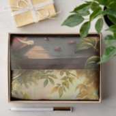 shabby chic Engels kopje met thee rozen Tissuepapier (Geschenk)