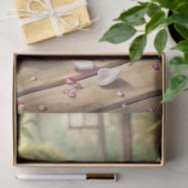 shabby chic Engels kopje met thee rozen Tissuepapier (Geschenk)