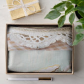 shabby chic Engelse theekopjes rozen Tissuepapier (Geschenk)