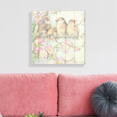  Shabby Chic Faded Floral Design Canvas Afdruk (Insitu (Woonkamer))