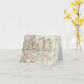  Shabby Chic Faded Floral Design Kaart (Gele Bloem)