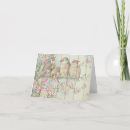  Shabby Chic Faded Floral Design Kaart