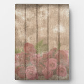  Shabby Chic Faded Red Roses Fotoplaat (voorkant)