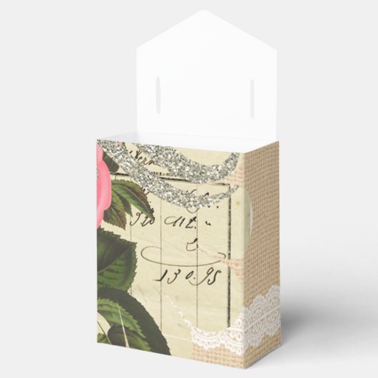 Shabby Chic Favor Box Bedankdoosjes (Geopend)