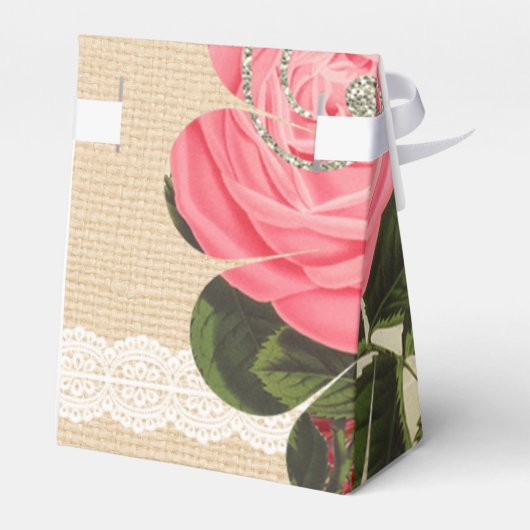 Shabby Chic Favor Box Bedankdoosjes (Achterkant)