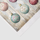 Shabby Chic Festive Kogel Kerstdier Sieraden AN1 D Tissuepapier (Detail)