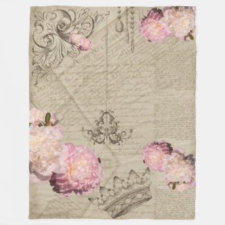 Shabby Chic - Fleece Blanket