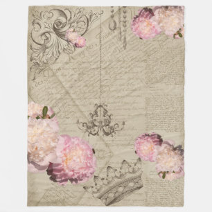 Shabby Chic - Fleece Blanket Deken