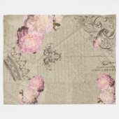 Shabby Chic - Fleece Blanket Deken (Voorkant (Horizontaal))