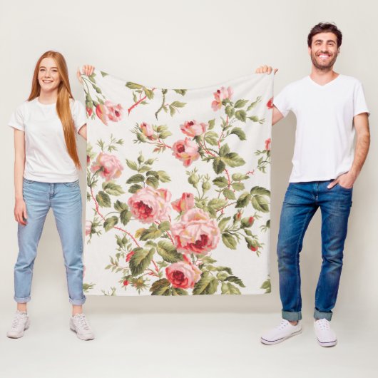 Shabby Chic Fleece Deken (In situ)