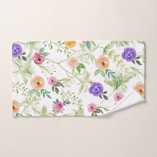 Shabby Chic Floral Bad Handdoek (Handdoek)