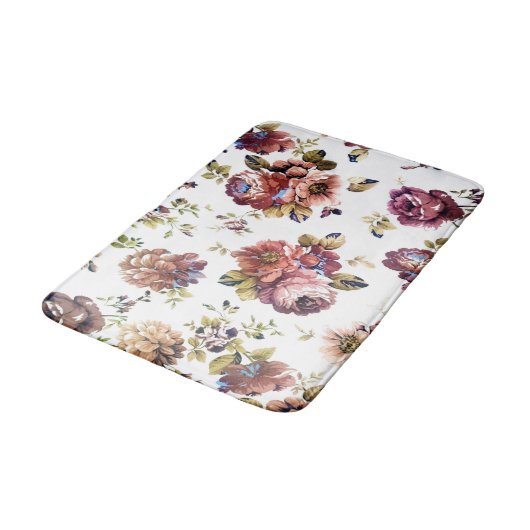 Shabby Chic Floral Badmat (Gekanteld)